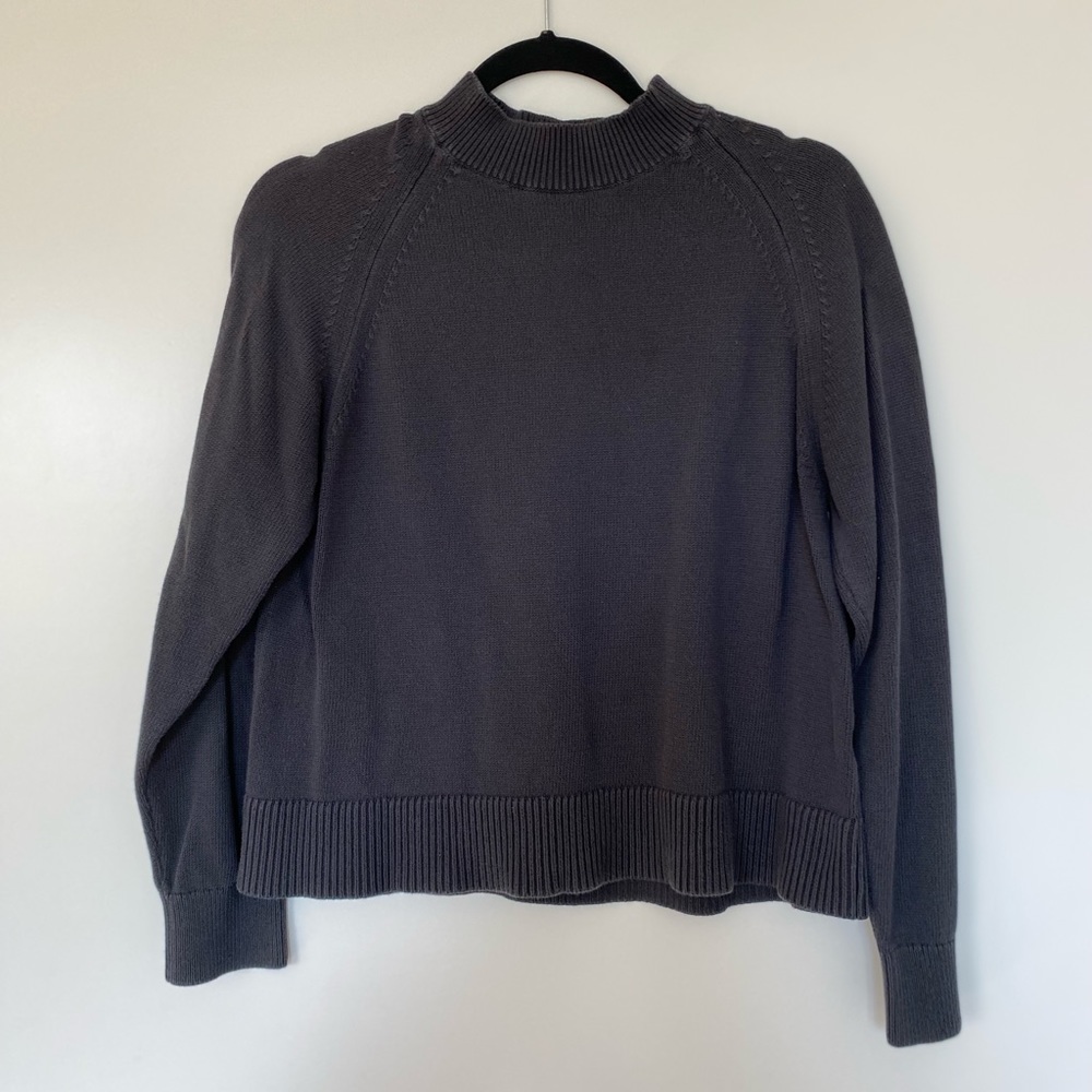 Everlane mock neck cotton sweater